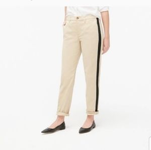 NWT J.Crew high rise girlfriend chino pants. Size 8